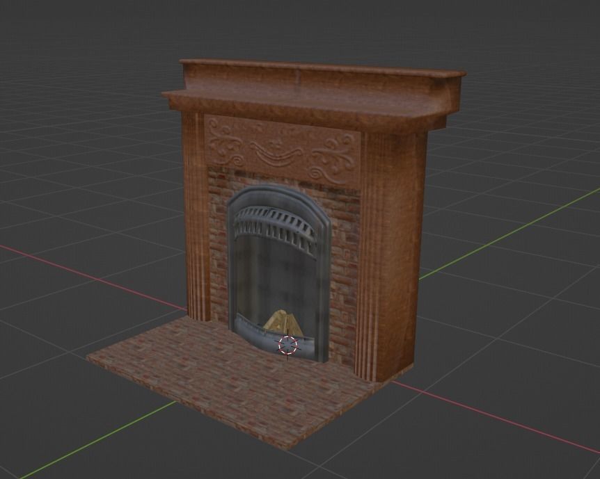 Old Style Room with Whole Furnitures Free 3D model_11