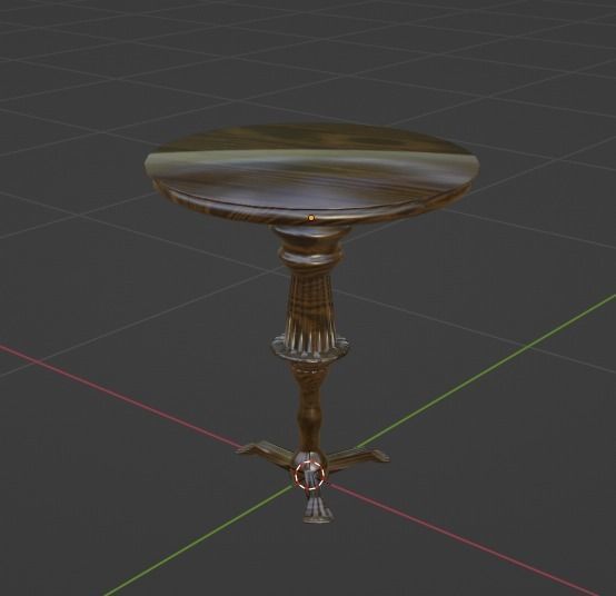 Old Style Room with Whole Furnitures Free 3D model_14