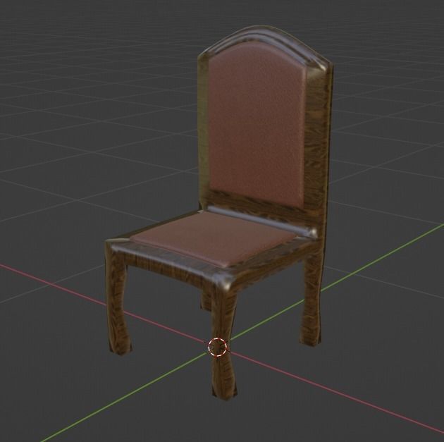 Old Style Room with Whole Furnitures Free 3D model_9