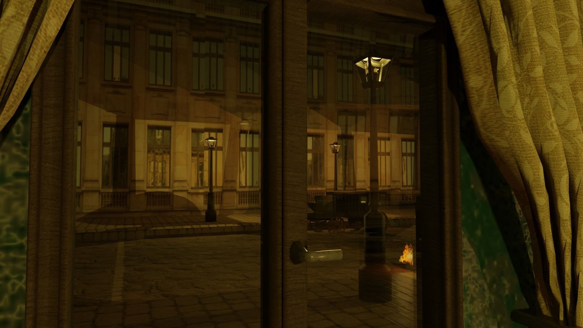 Old Style Room with Whole Furnitures Free 3D model_1