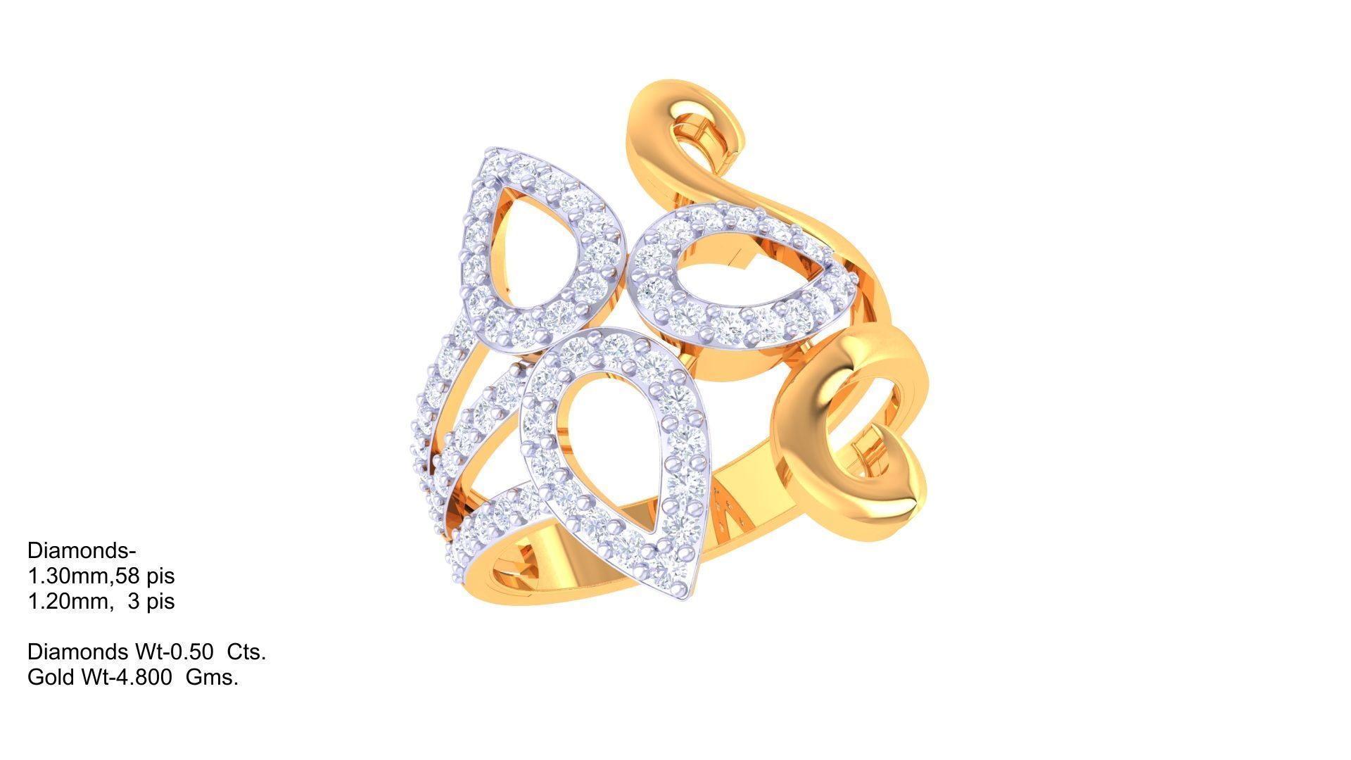 Cocktail Ring - 25 3D print model_1