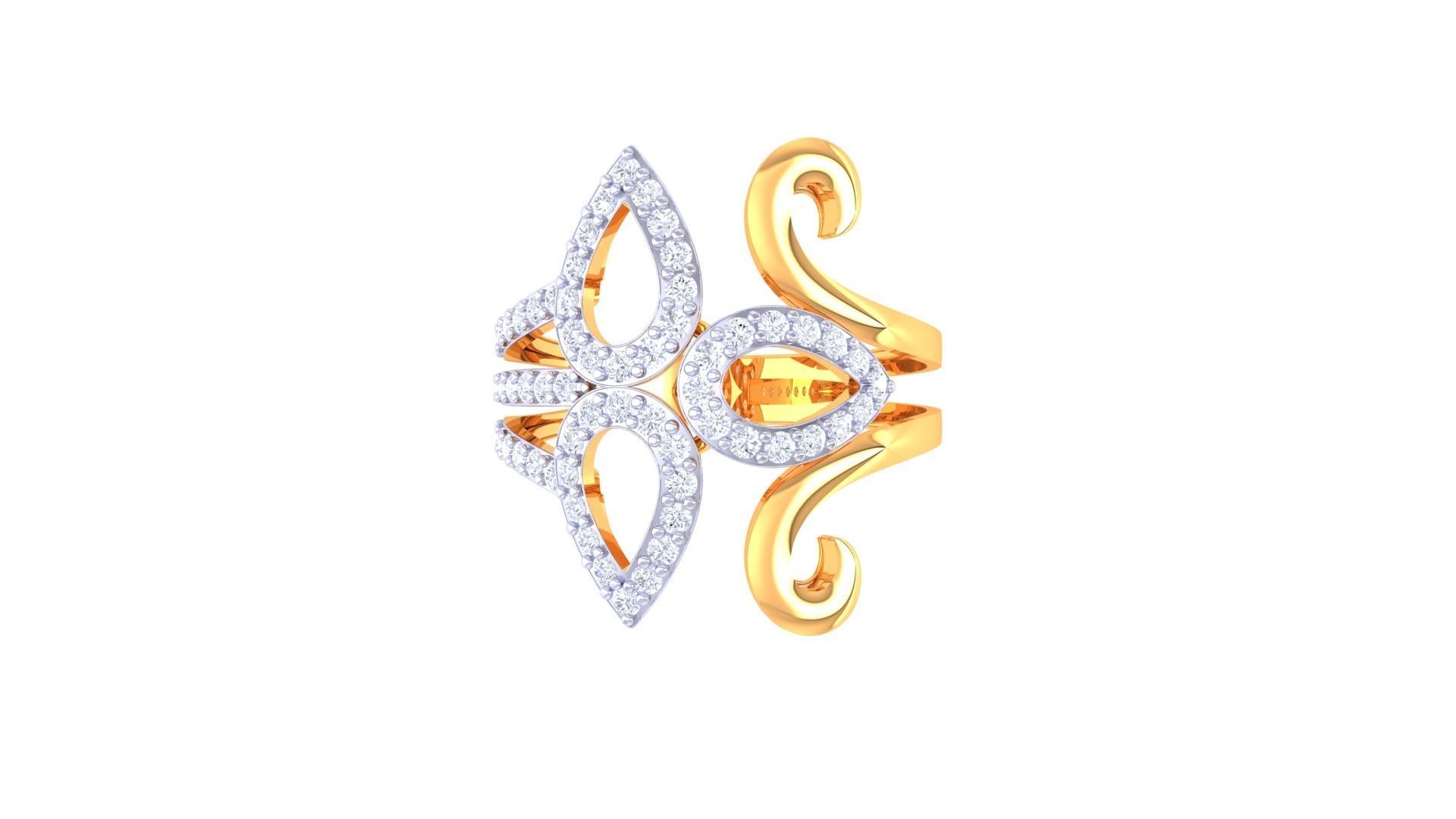 Cocktail Ring - 25 3D print model_2