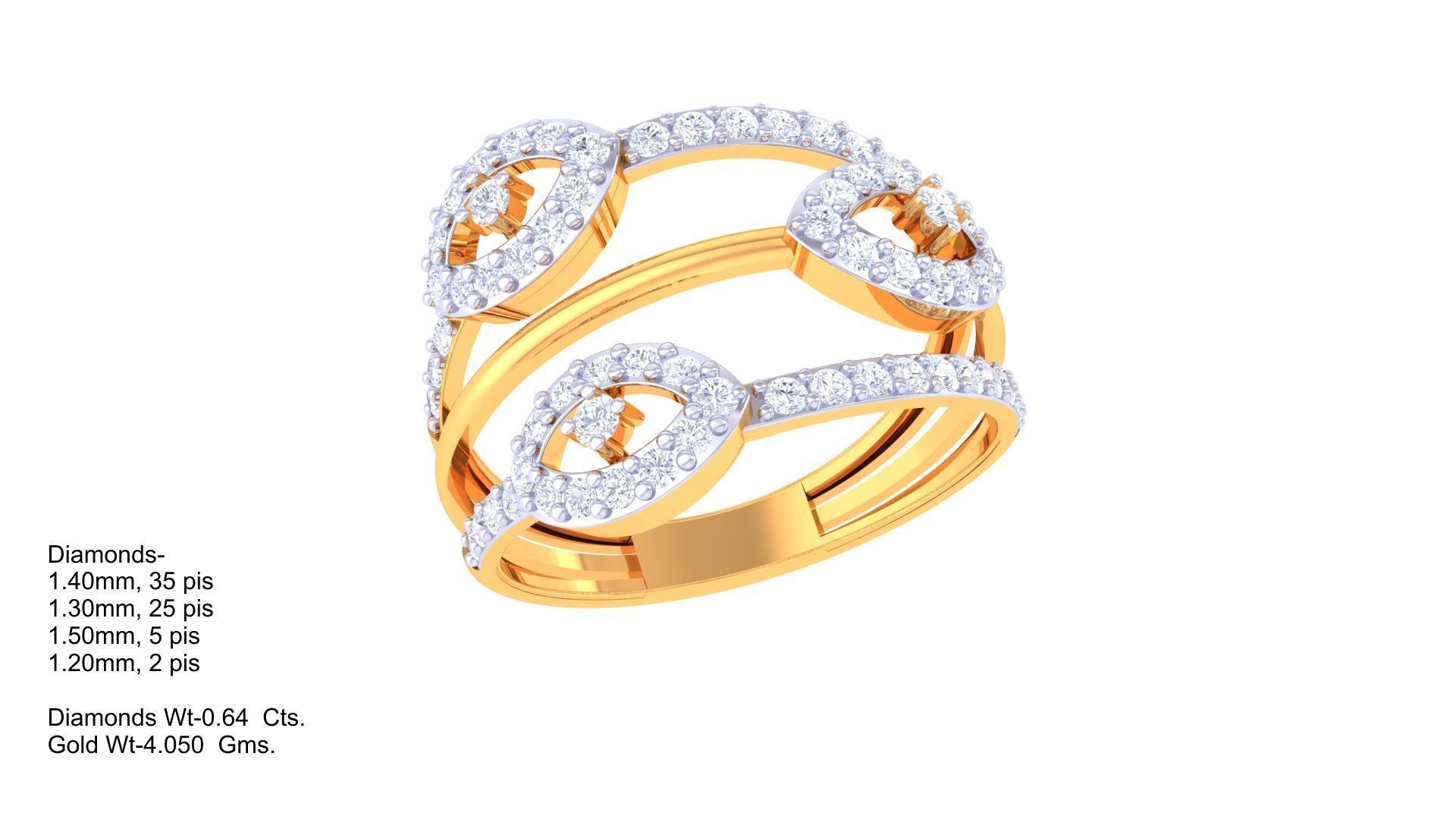 Diamond Ring - 16 3D print model_1