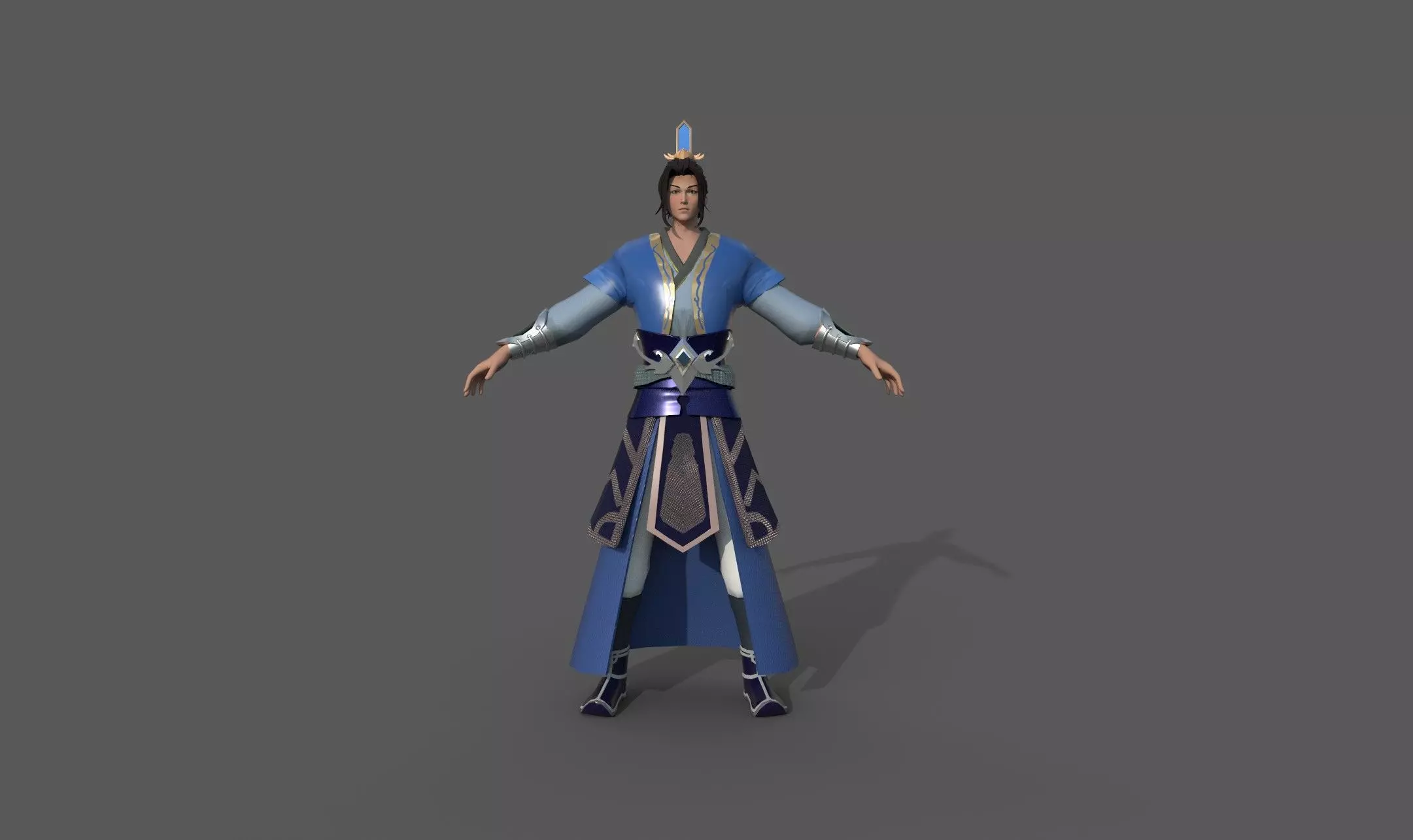 Ancient Characters 3D model_0