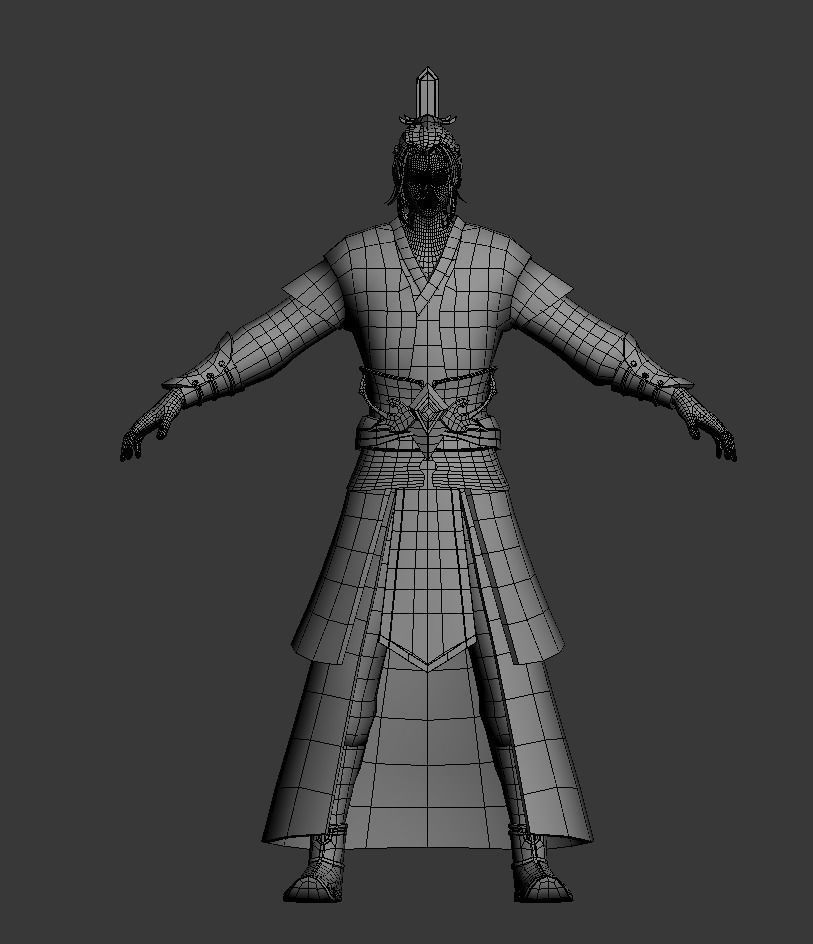 Ancient Characters 3D model_2