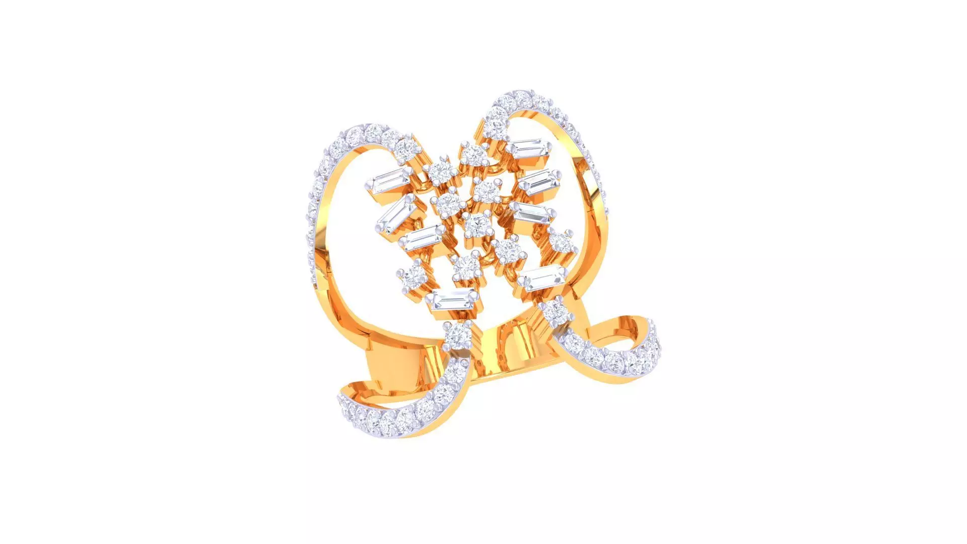 Cocktail Ring - 46 3D print model_0