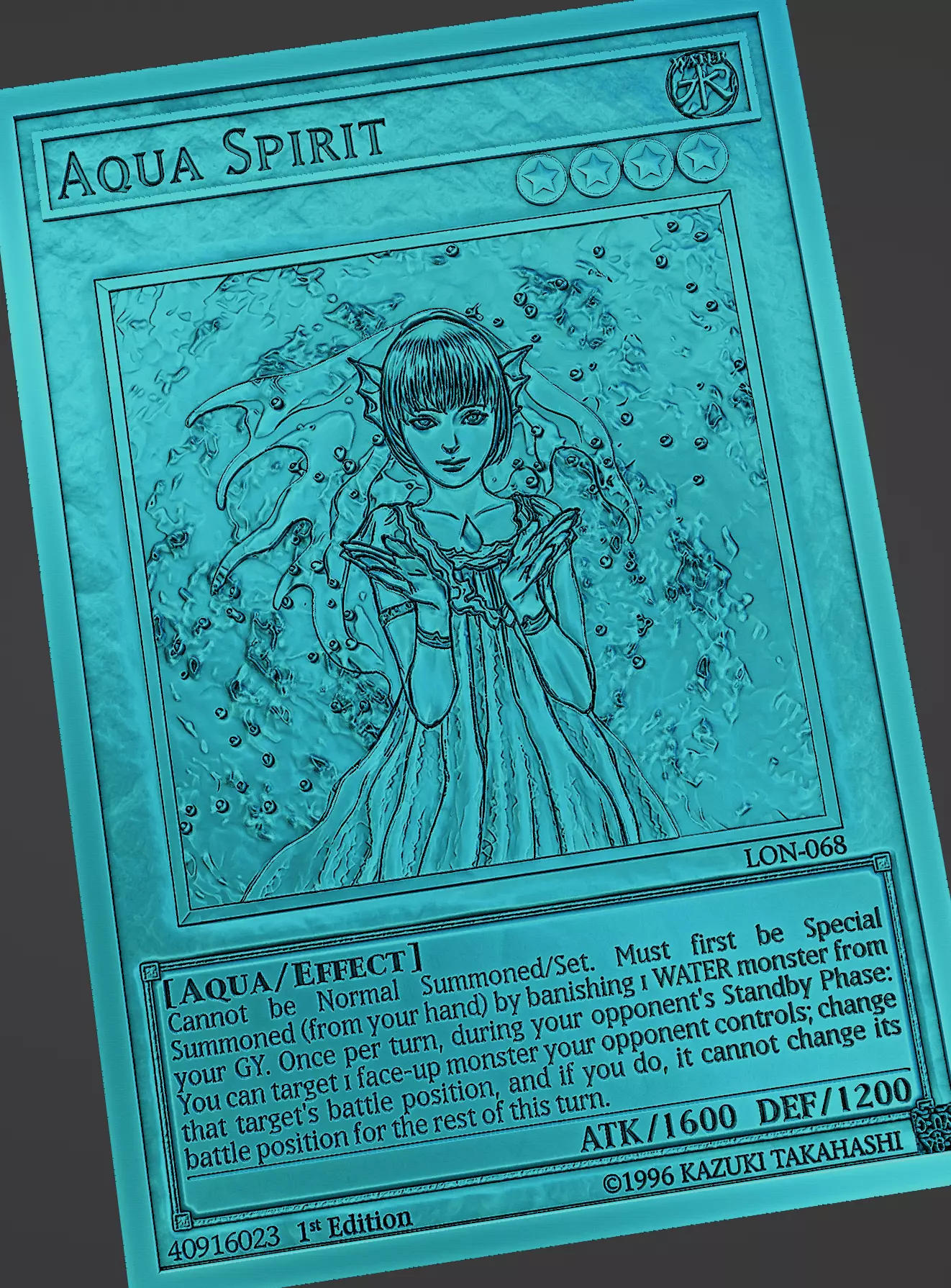 aqua spirit - yugioh 3D print model