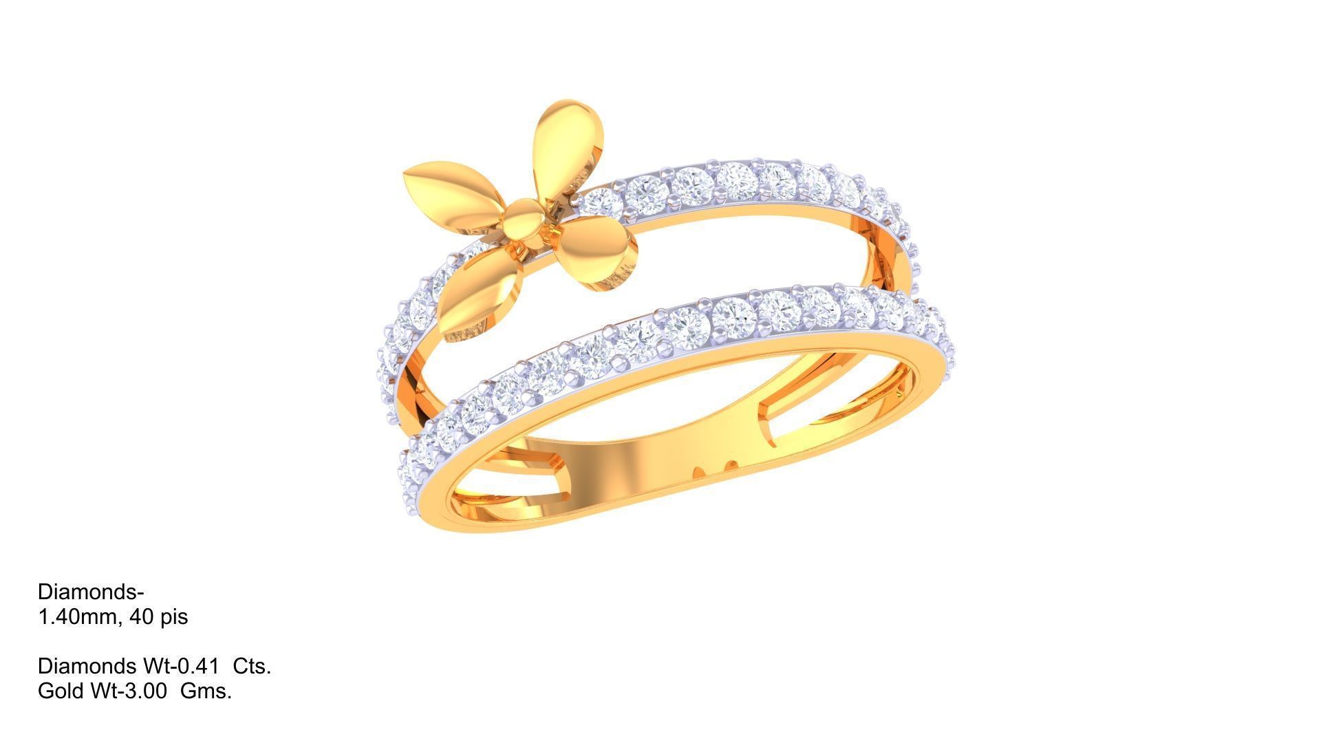 Delicate Ring - 77 3D print model_1