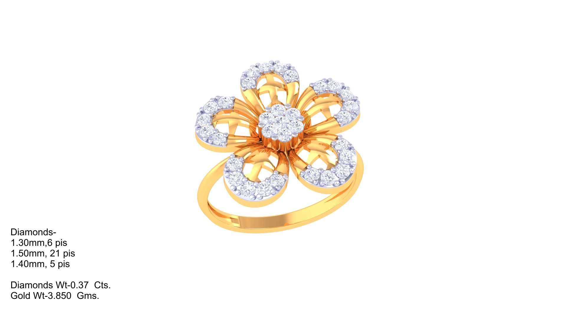 Delicate Ring - 71 3D print model_1