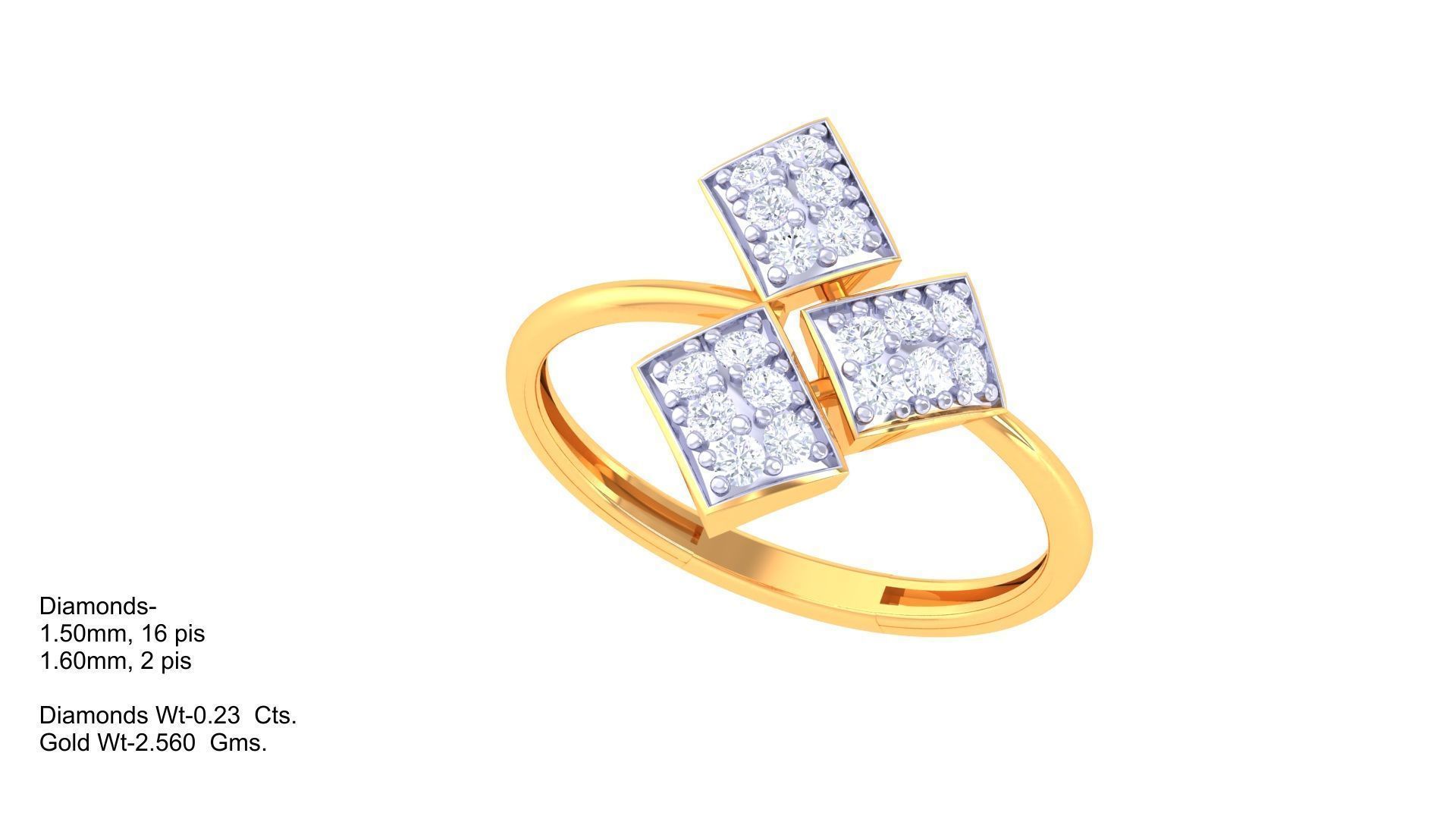 Delicate Ring - 70 3D print model_1