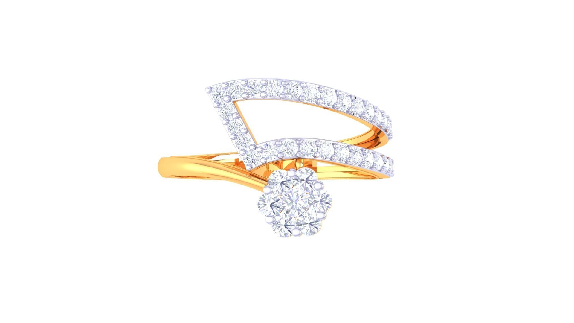 Diamond Ring - 60 3D print model_2