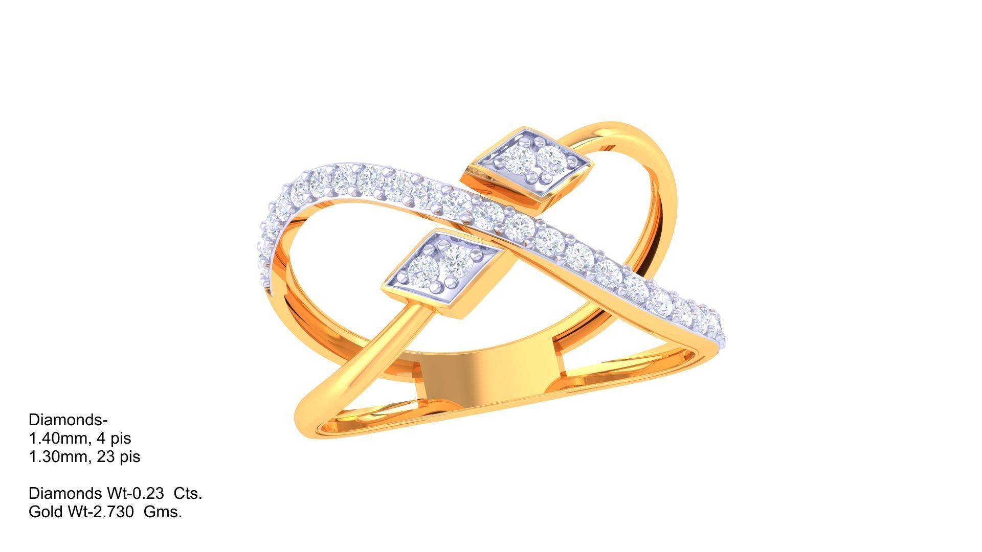 Delicate Ring - 59 3D print model_1