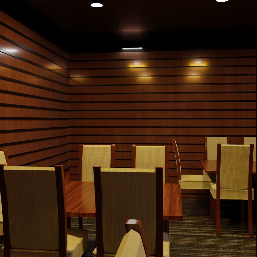 COFFEE SHOP Exterior and Interior 3D model_4