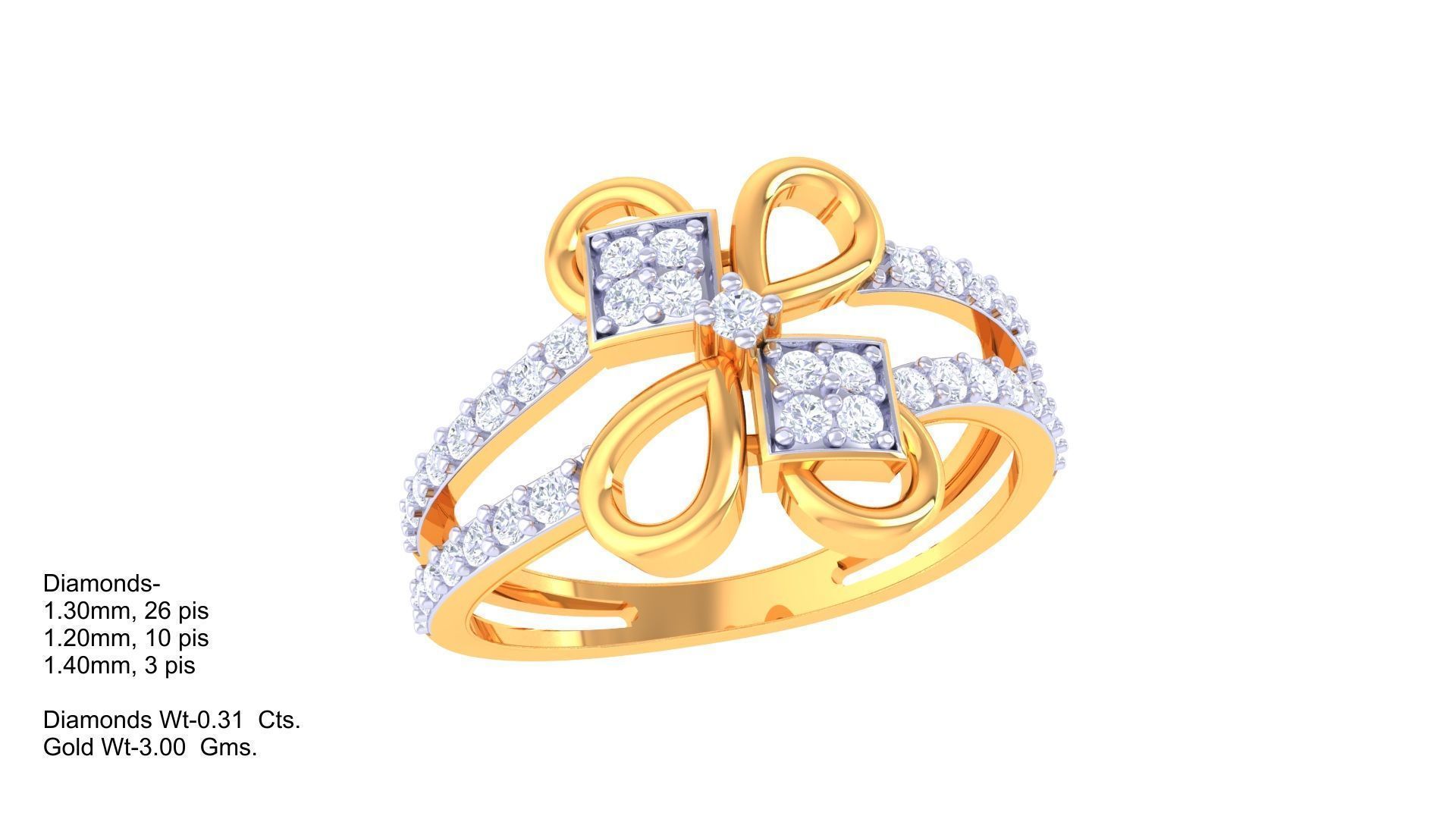 Diamond Ring - 18 3D print model_1