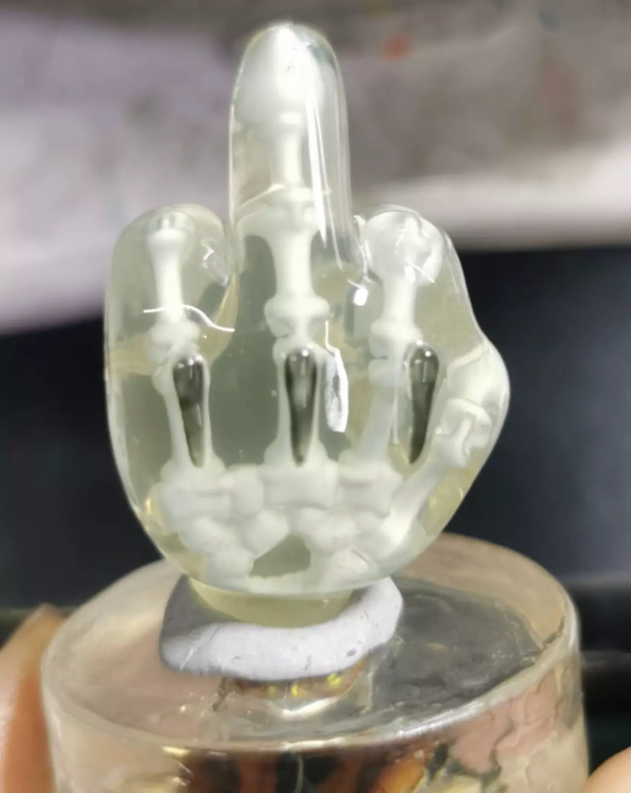 Mickey Mouse hand middle finger 3D print model_0