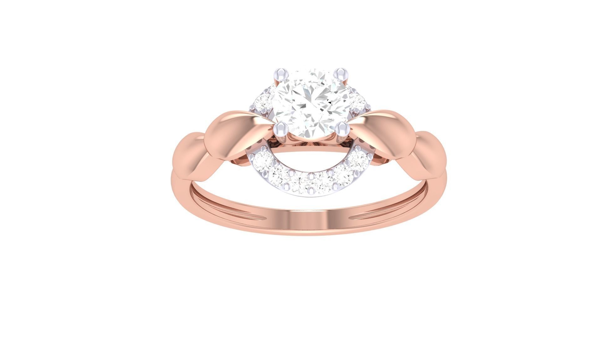 Solitaire Ring - 7 3D print model_2