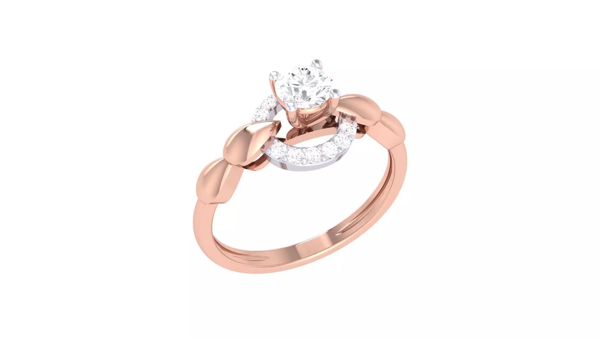Solitaire Ring - 7 3D print model_0
