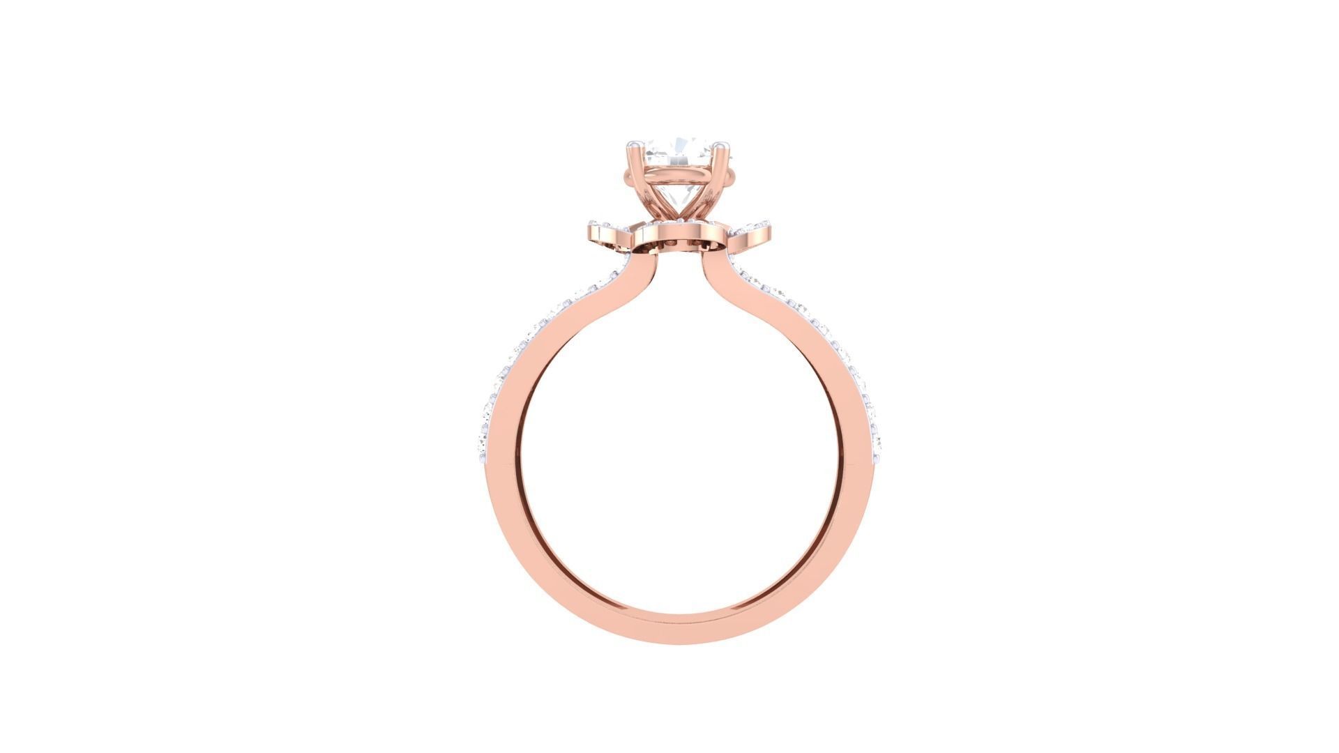 Solitaire Ring - 30 3D print model_3