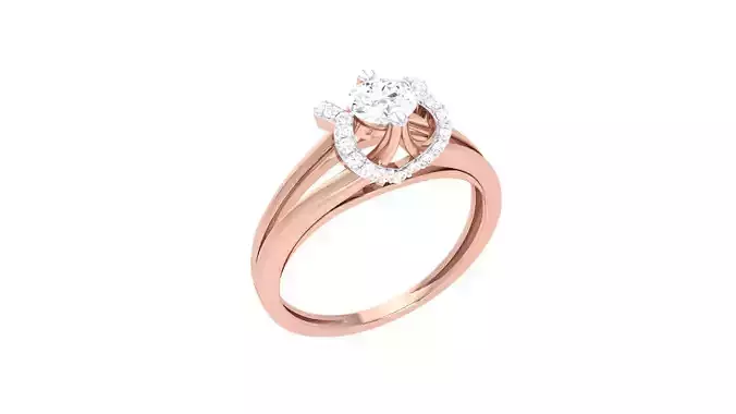 Solitaire Ring - 29 3D print model