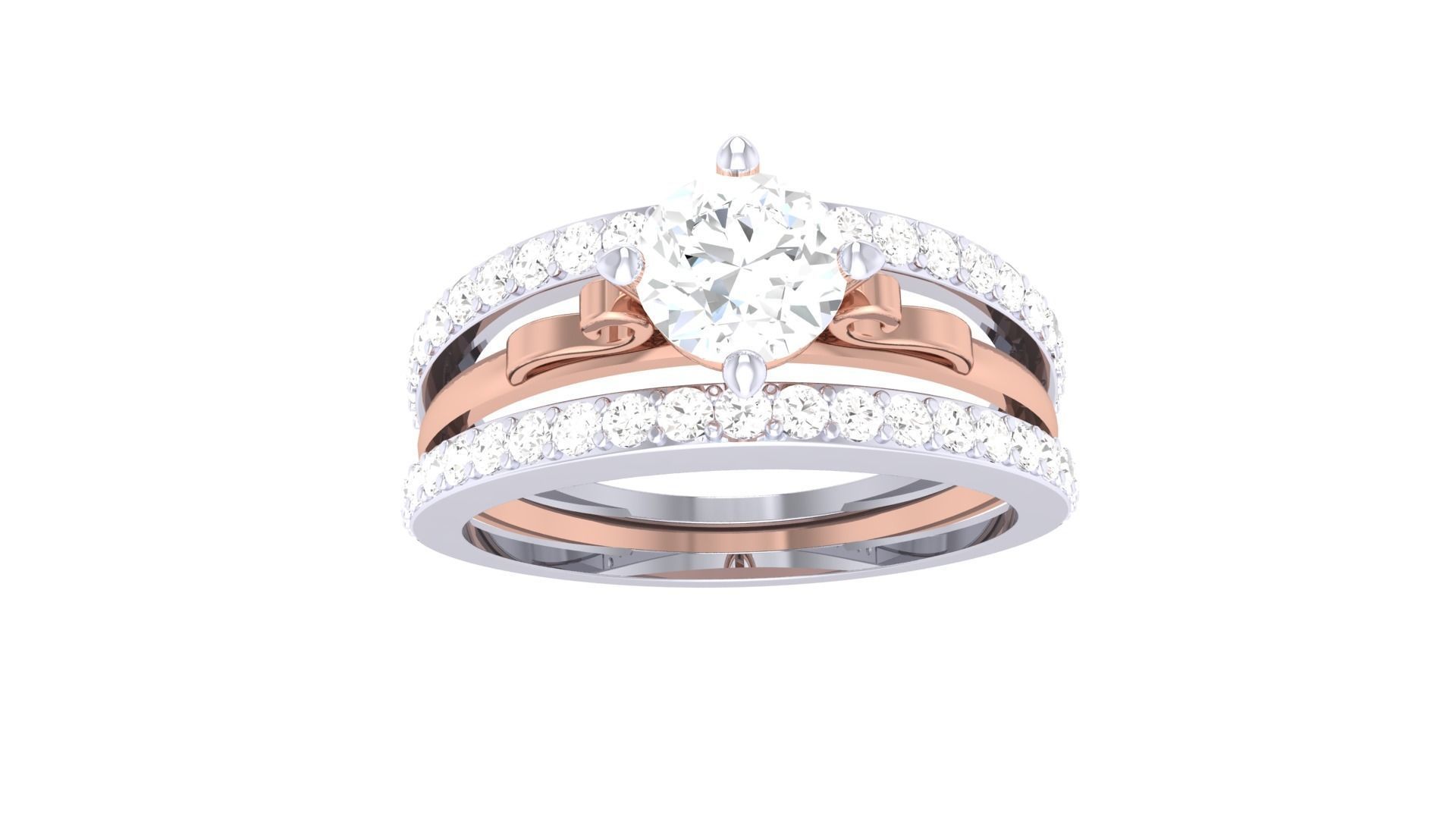Solitaire Ring - 26 3D print model_2
