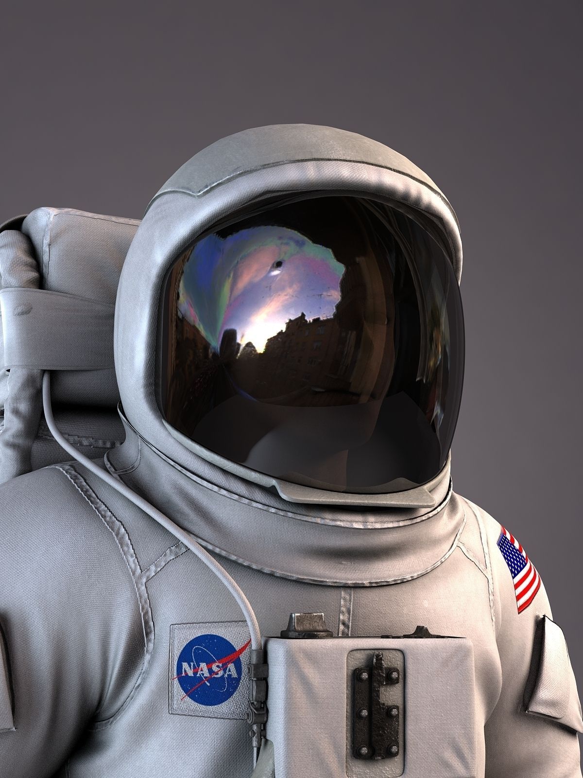 MOON NASA astronaut studio 3dsmax vray 3D model_14
