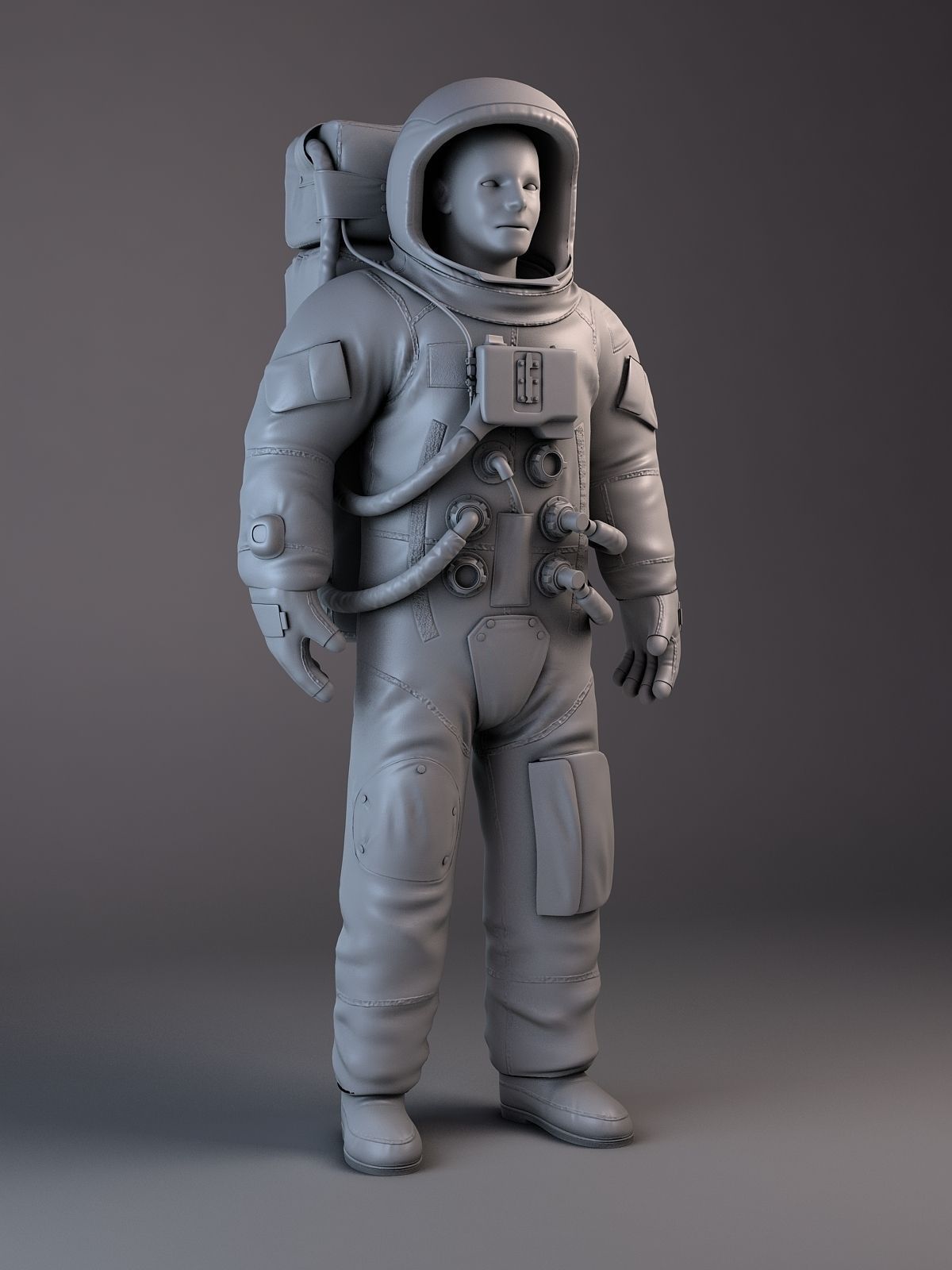 MOON NASA astronaut studio 3dsmax vray 3D model_20