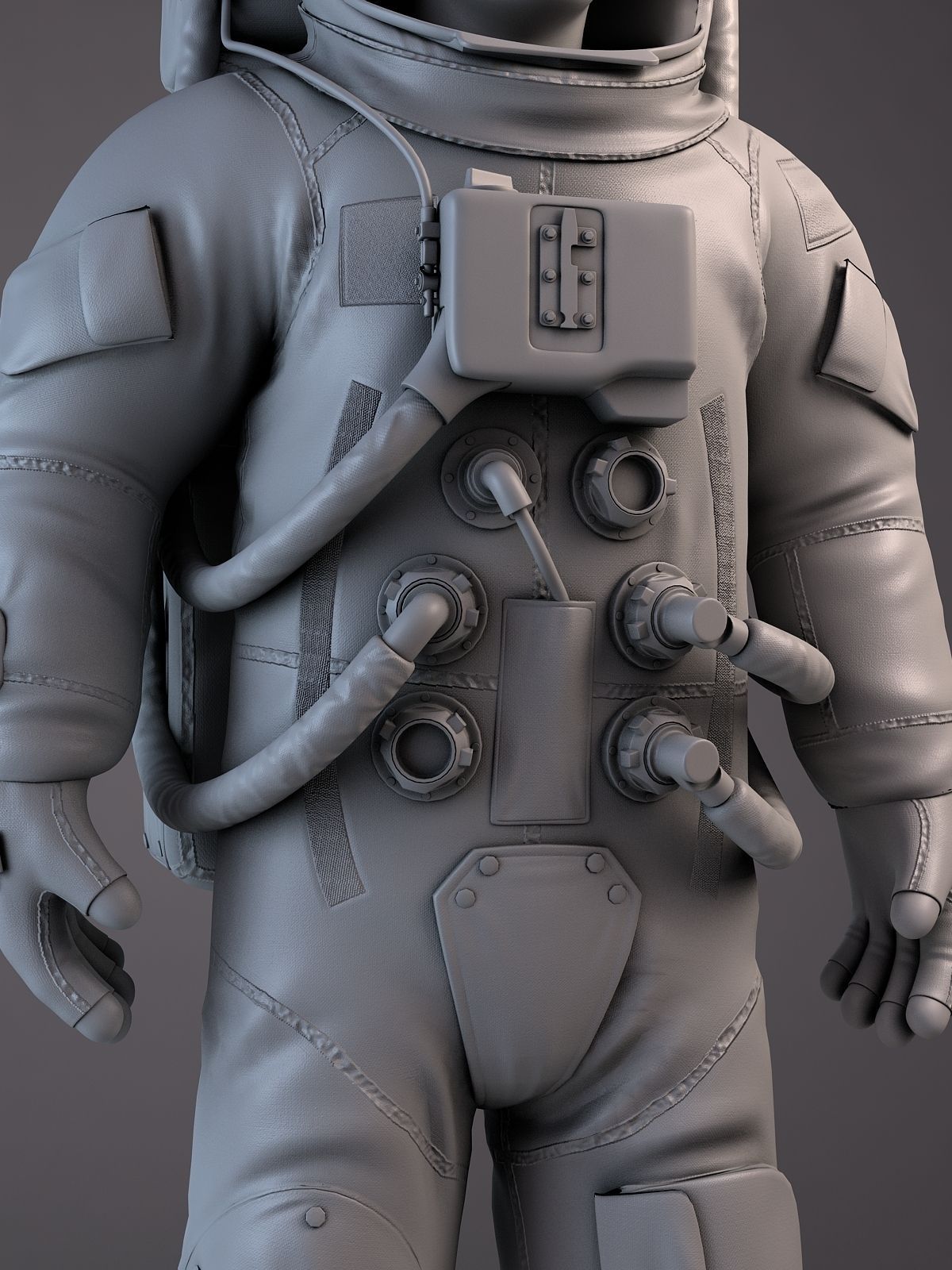 MOON NASA astronaut studio 3dsmax vray 3D model_25