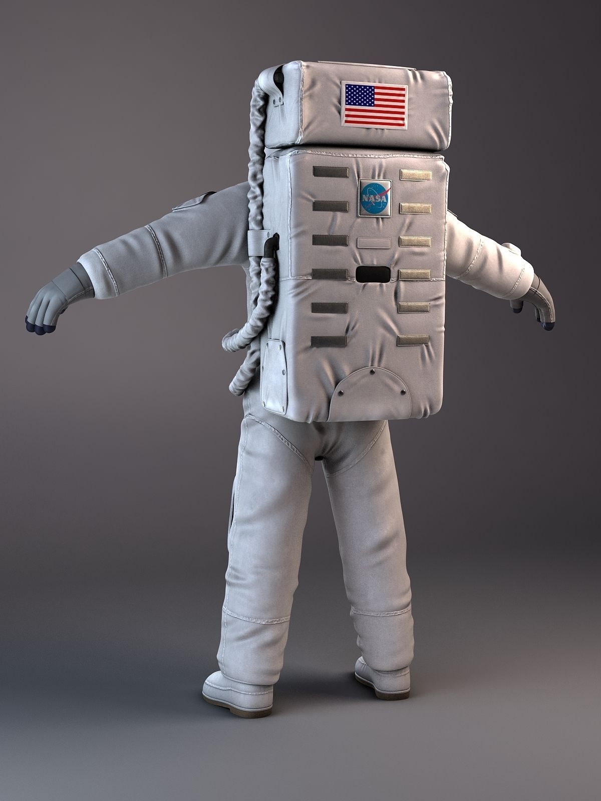 MOON NASA astronaut studio 3dsmax vray 3D model_15