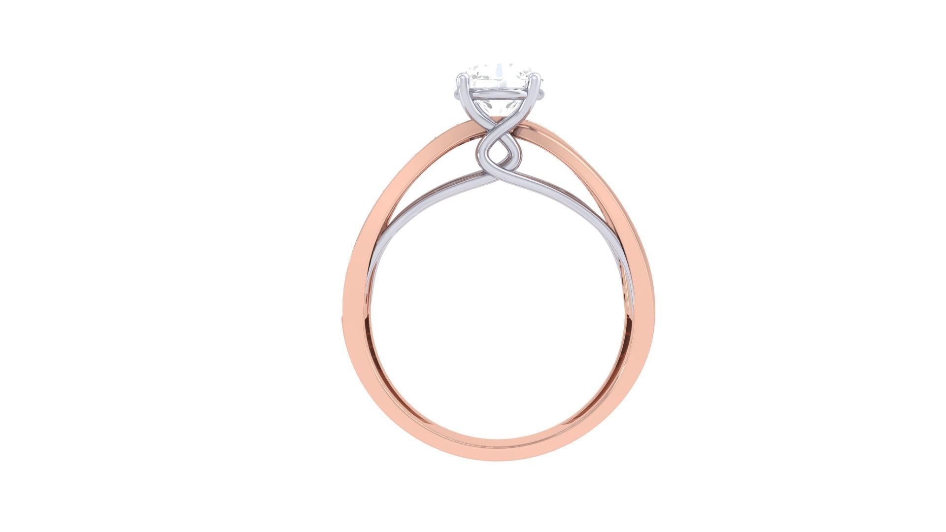 Solitaire Ring - 14 3D print model_3