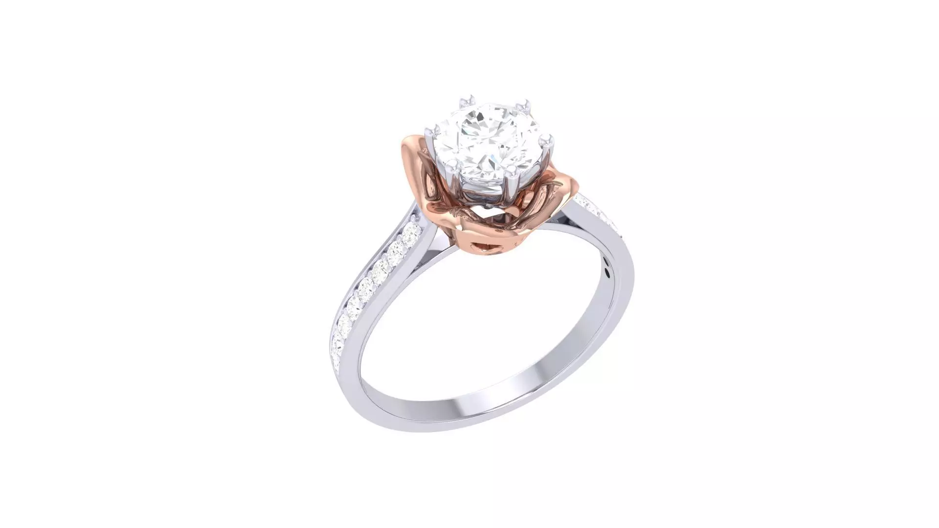 Solitaire Ring - 13 3D print model_0