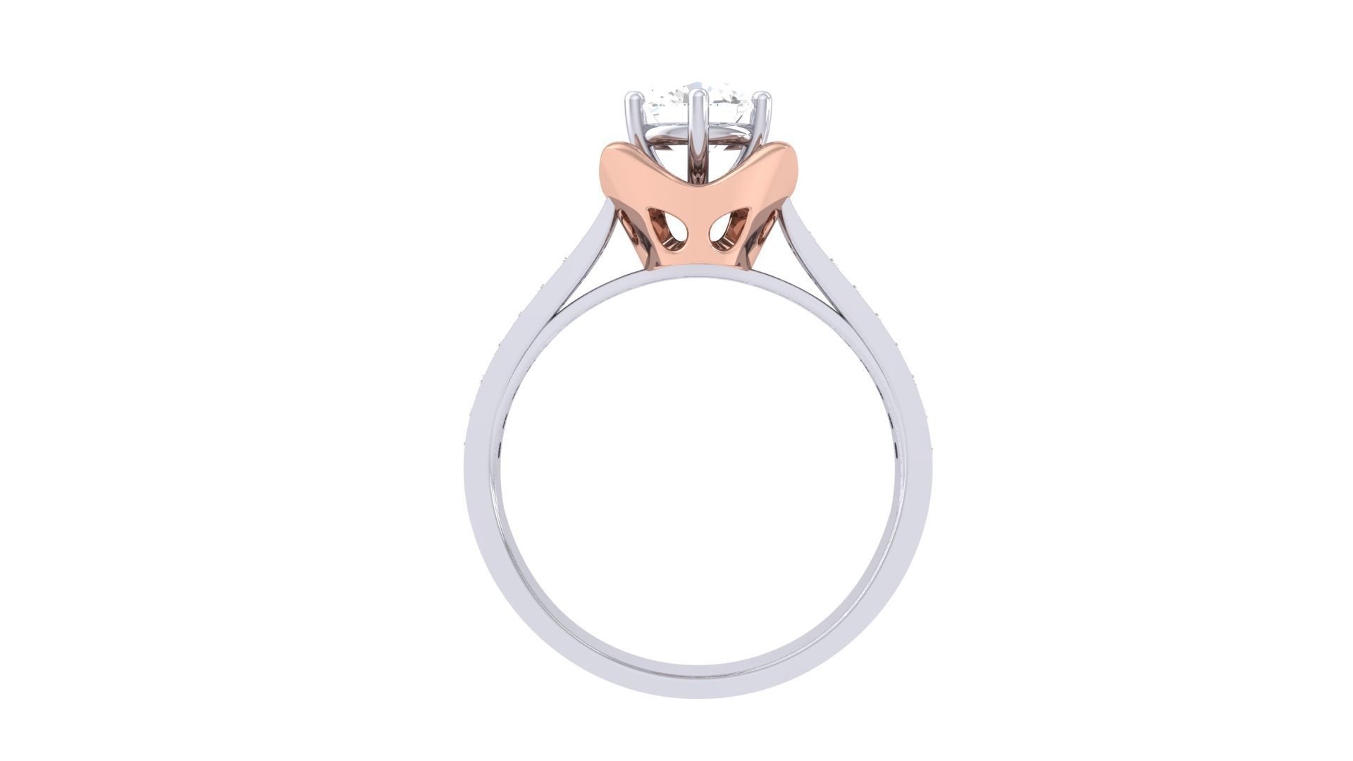 Solitaire Ring - 13 3D print model_3
