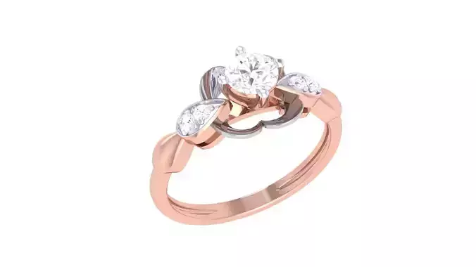 Solitaire Ring - 10 3D print model