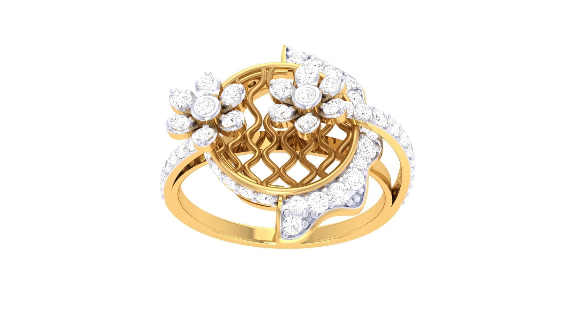 Cocktail Ring - 40 3D print model_2