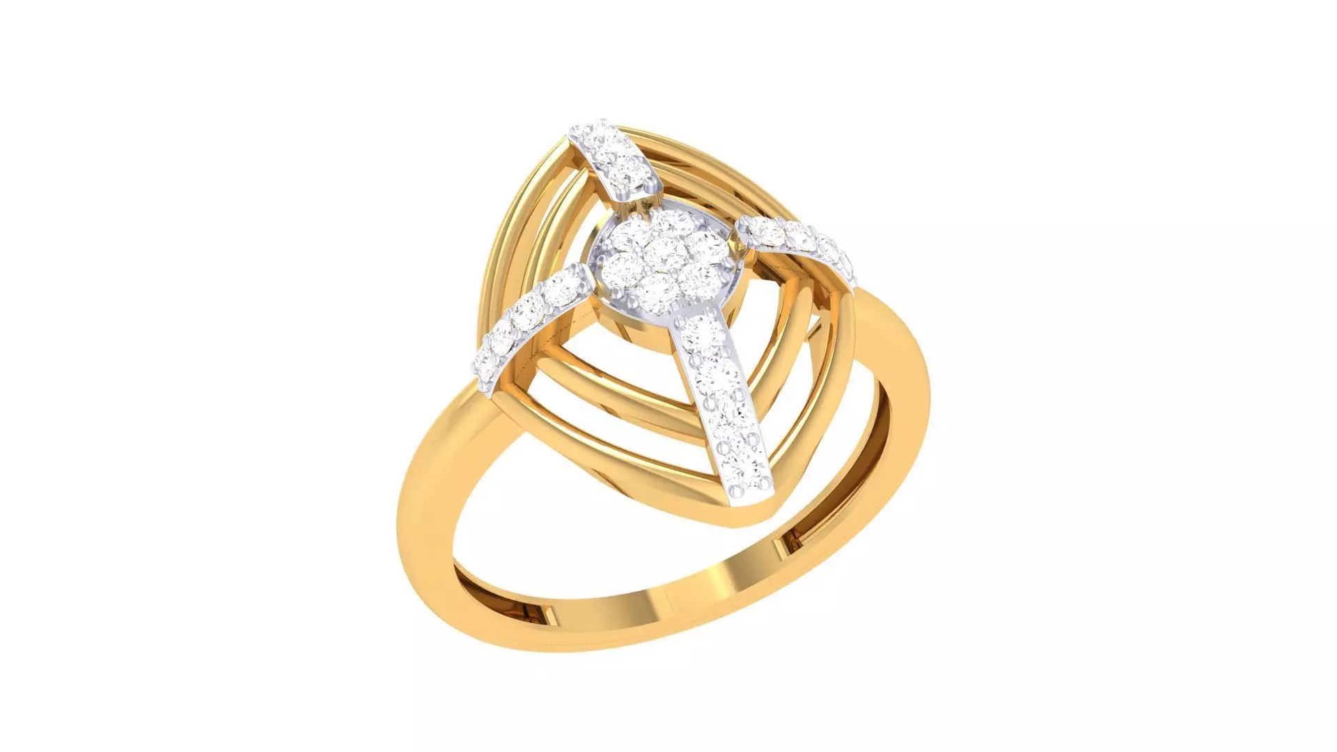 Diamond Ring - 2 3D print model_0
