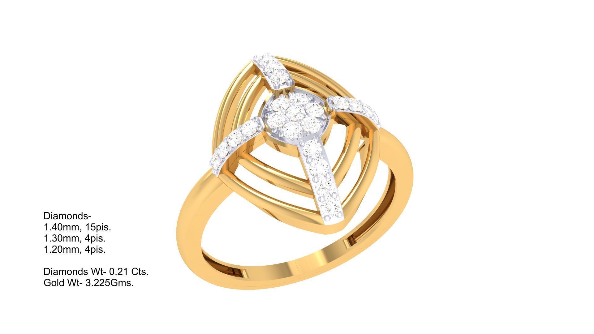 Diamond Ring - 2 3D print model_1