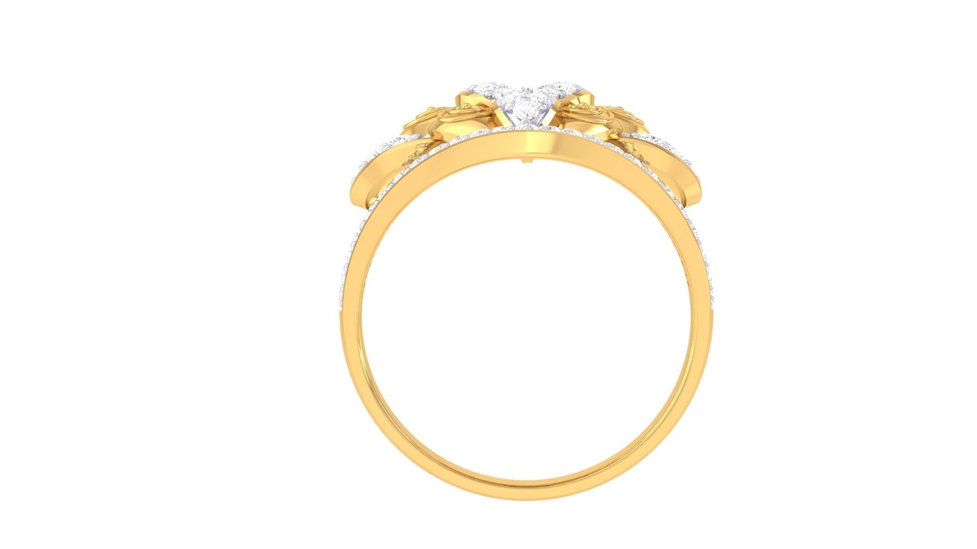 Crown Ring - 14 3D print model_3