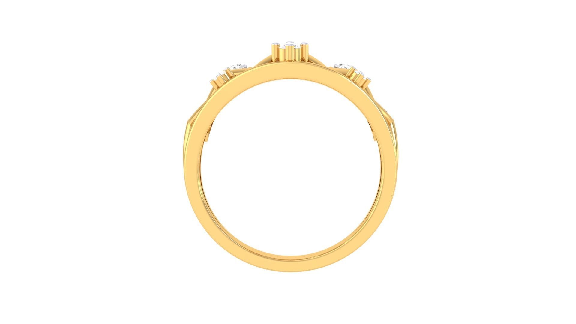 Crown Ring - 13 3D print model_3