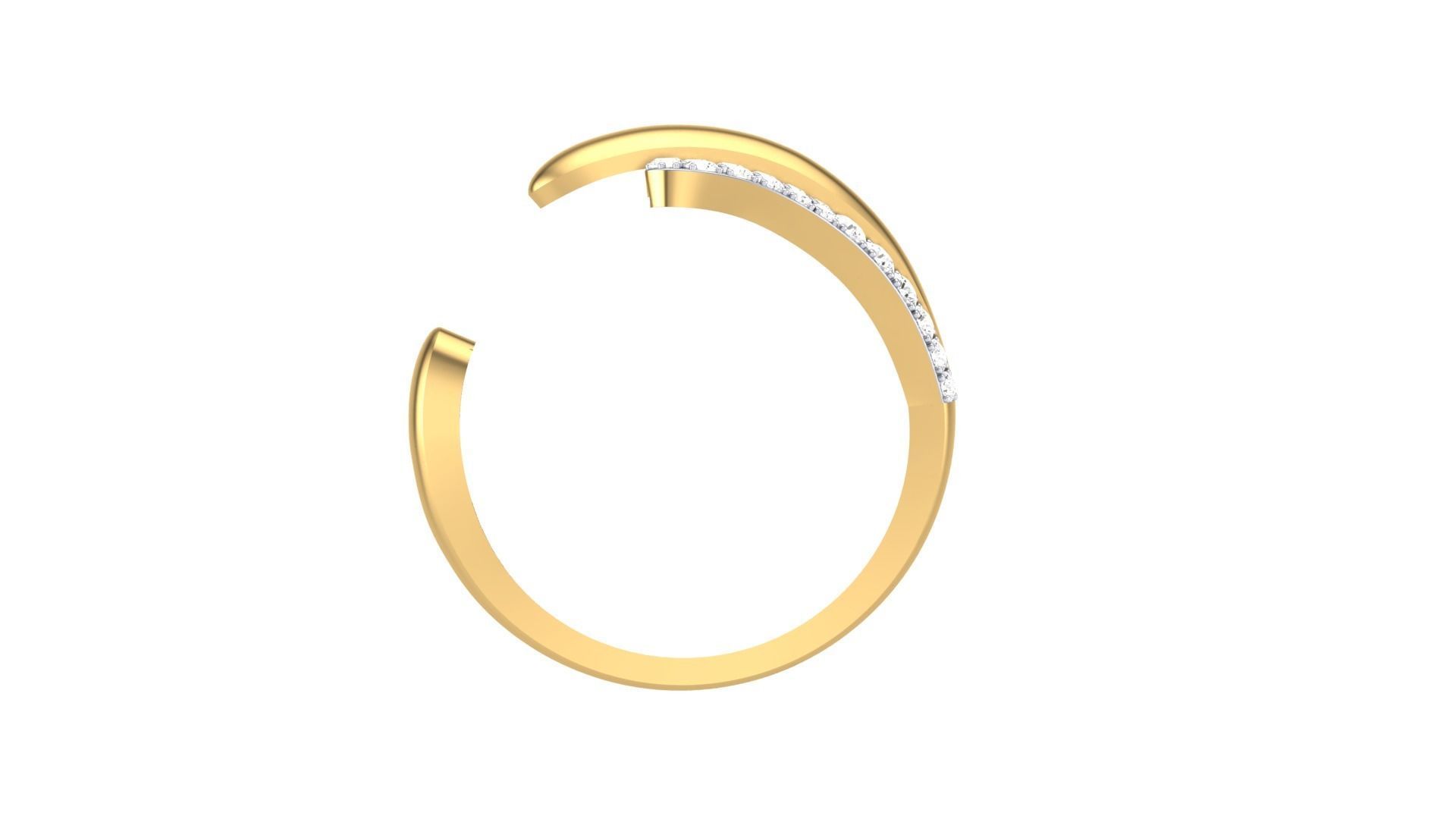 Delicate Ring - 68 3D print model_3