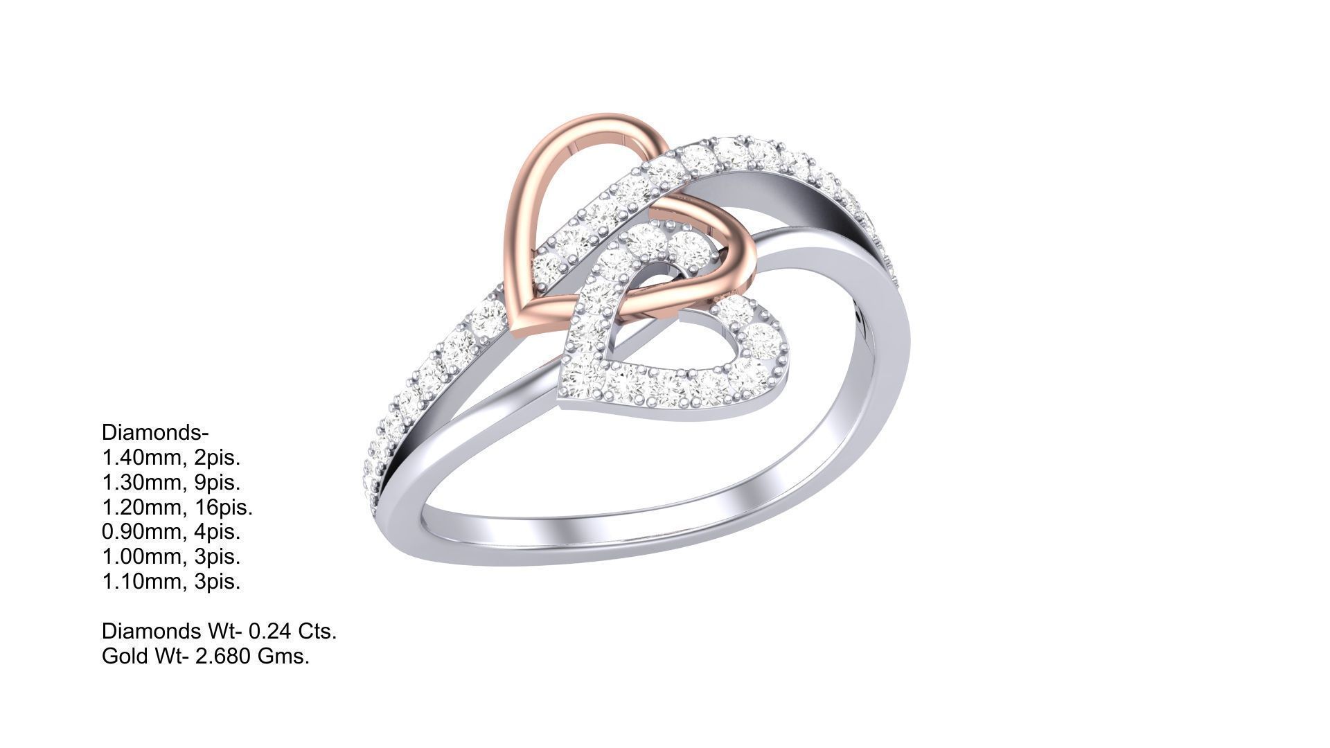 Delicate Ring - 50 3D print model_1