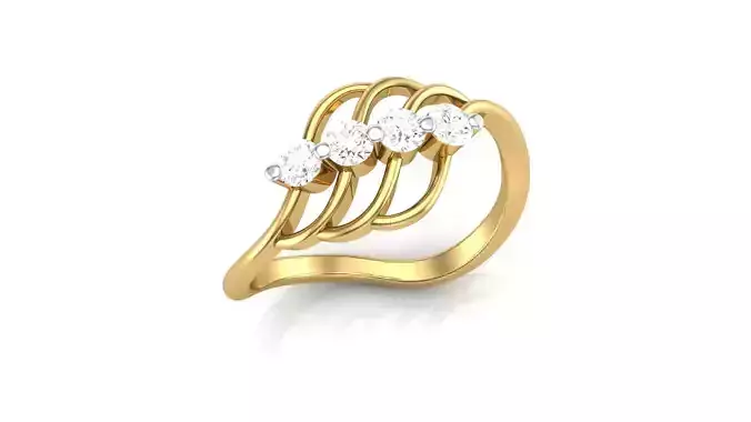 Delicate Ring - 18 3D print model