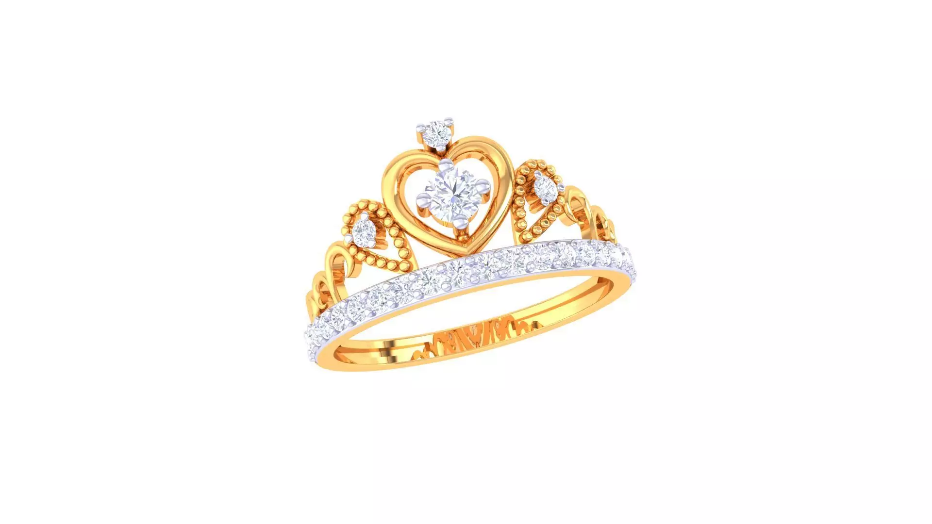 Crown Ring - 2 3D print model_0