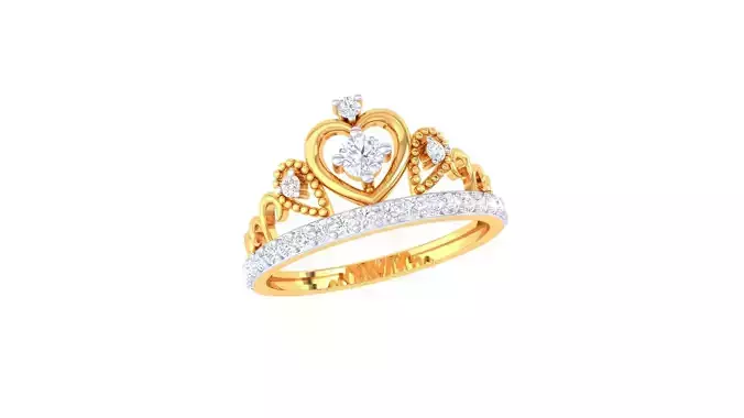 Crown Ring - 2 3D print model