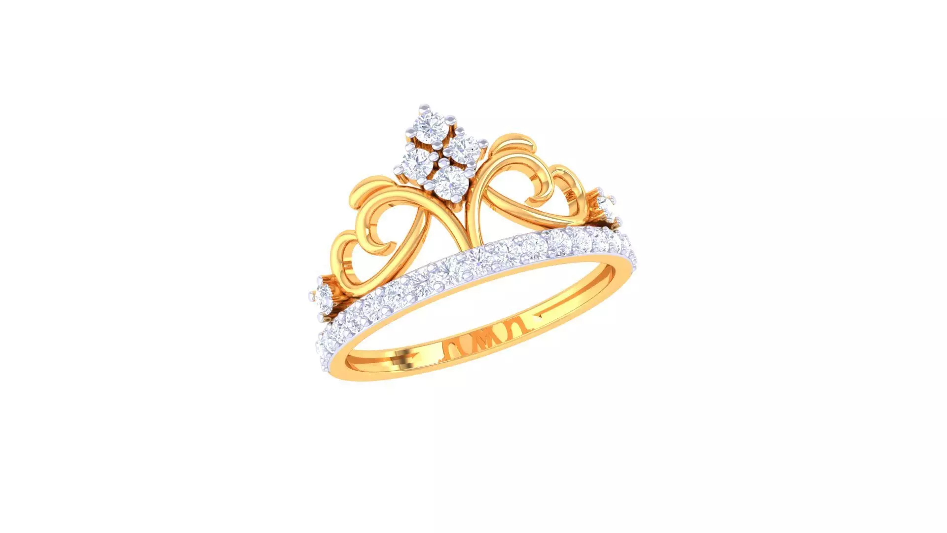 Crown Ring - 1 3D print model_0