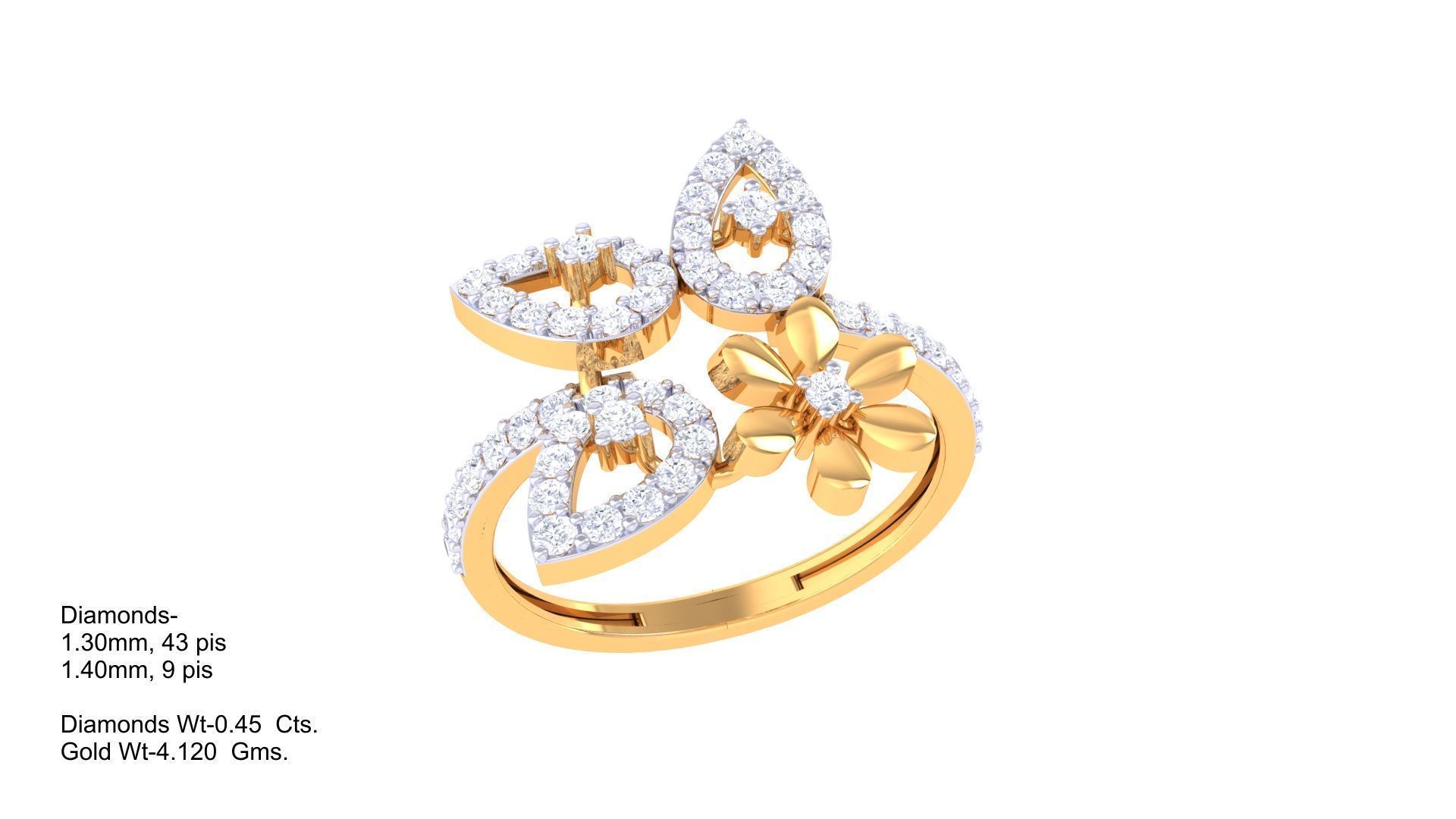 Diamond Ring - 23 3D print model_1