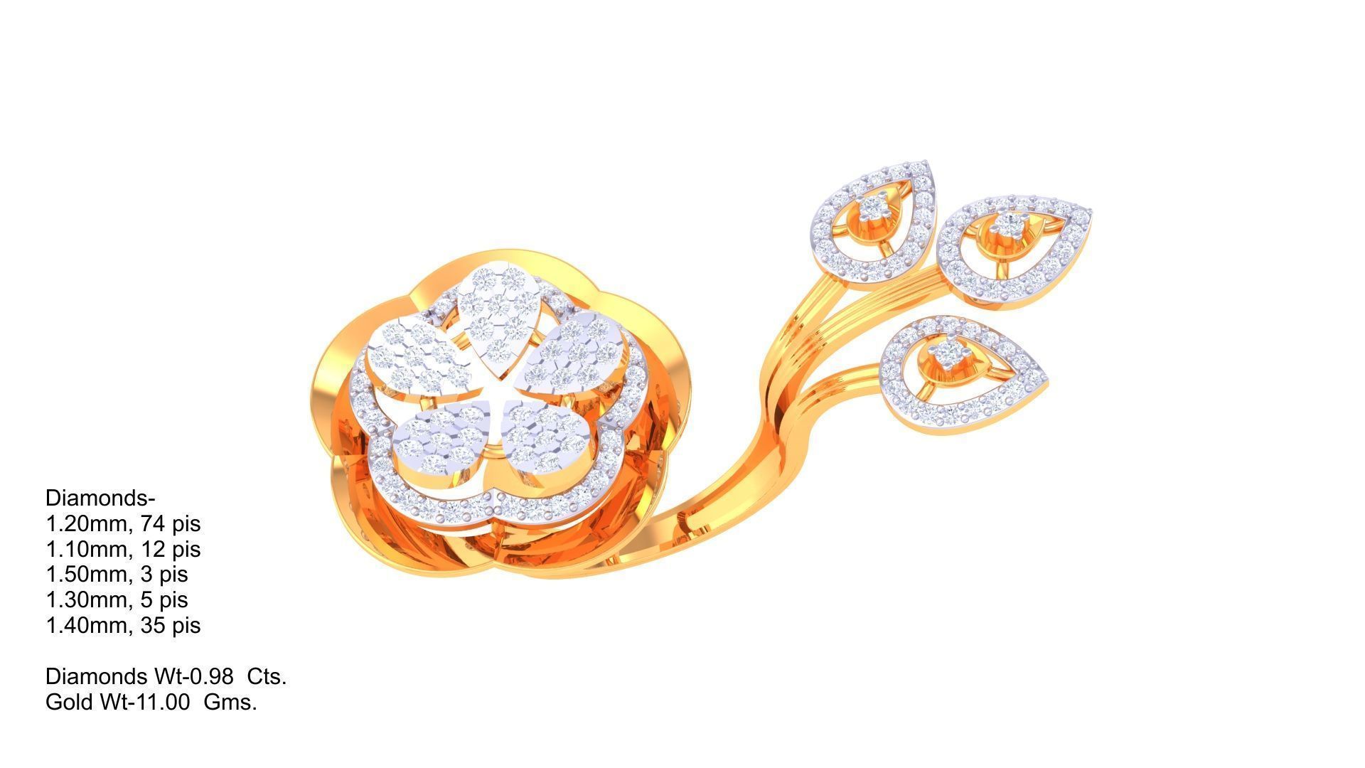 Cocktail Ring - 6 3D print model_1