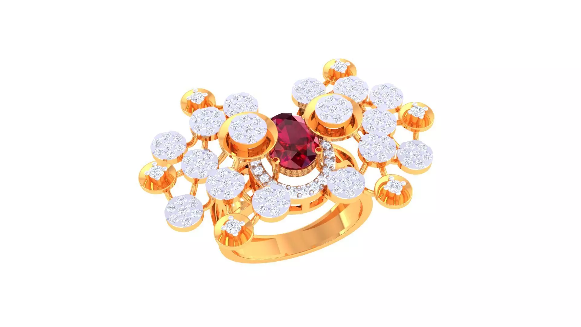 Cocktail Ring - 43 3D print model_0