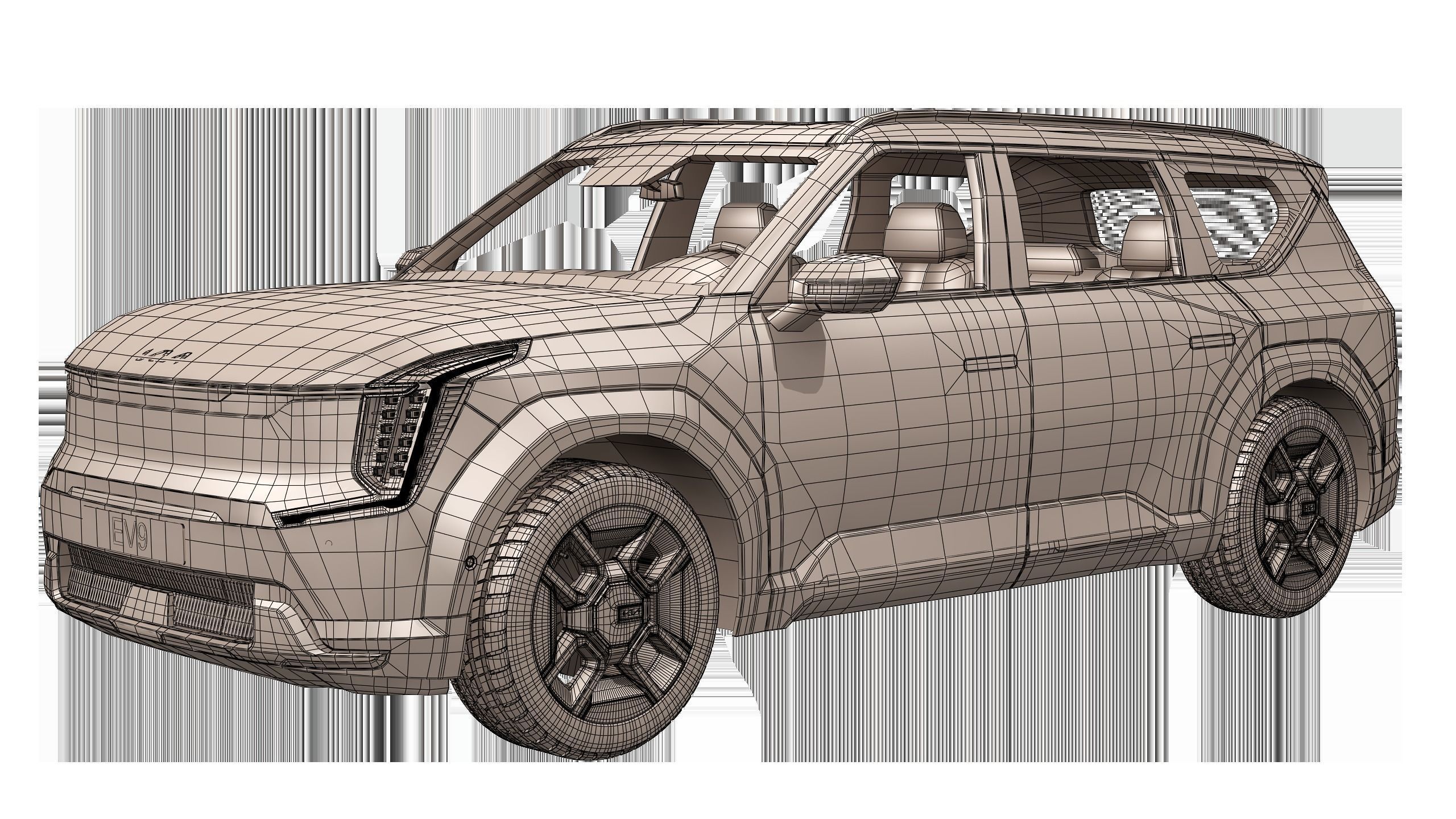 Kia EV9 2024 3D model_15