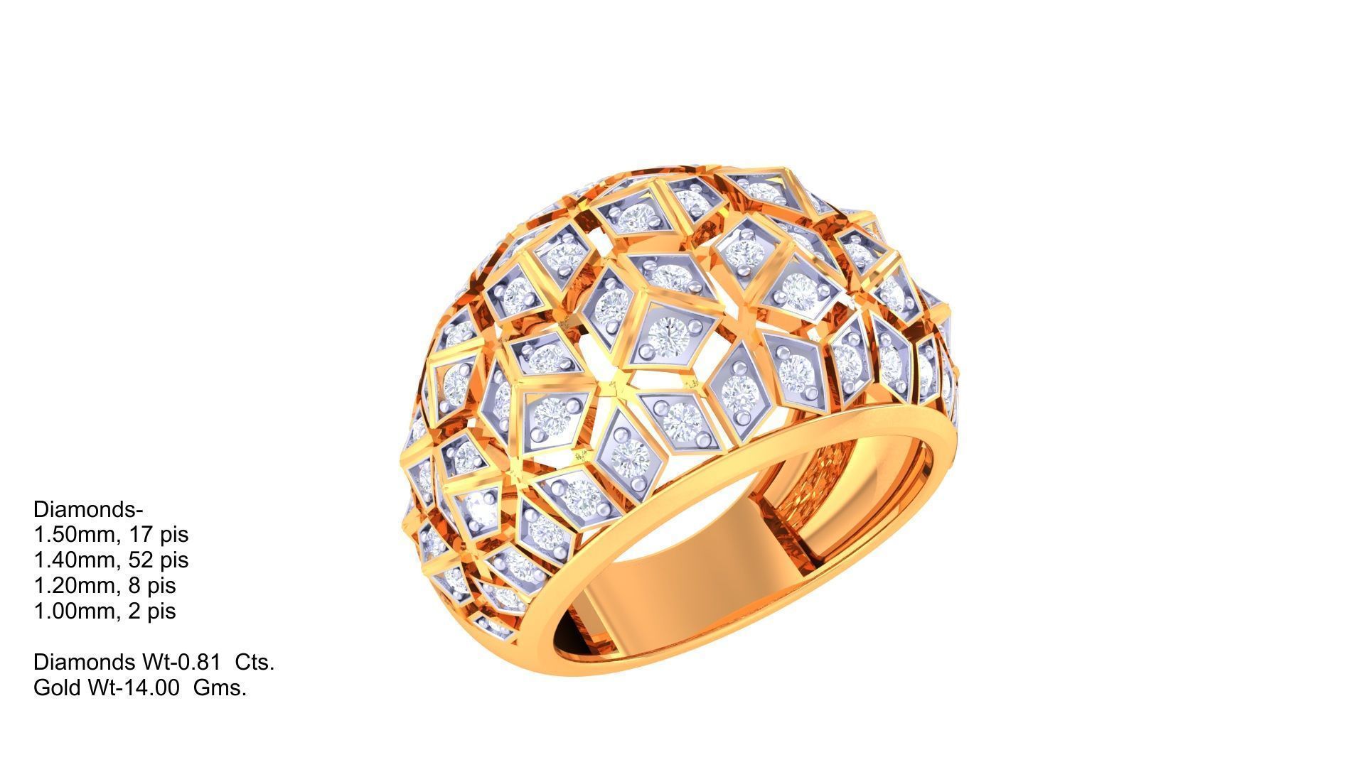 Cocktail Ring - 40 3D print model_1