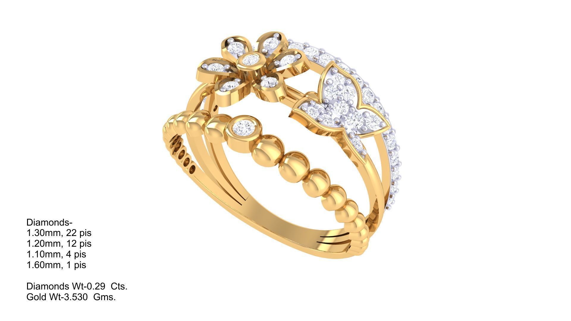 Diamond Ring - 9 3D print model_1