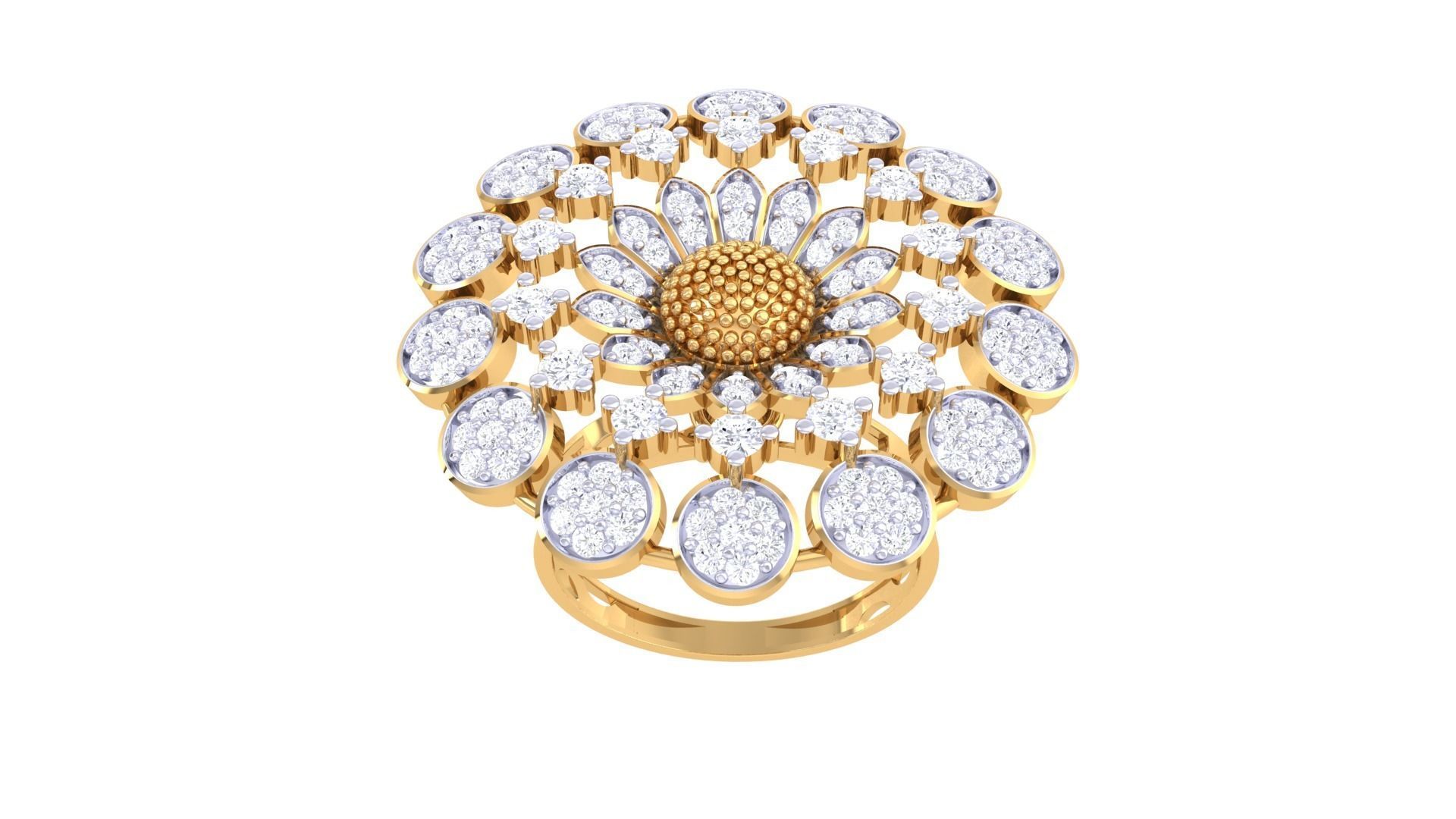 Cocktail Ring - 55 3D print model_2